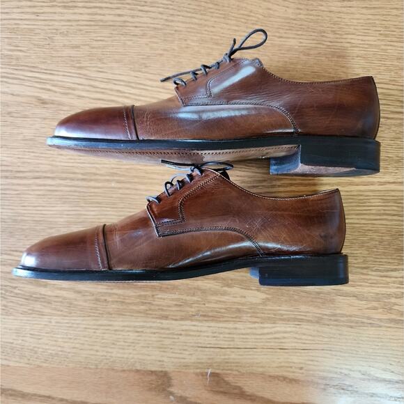 Johnston & Murphy Men\'s Leather Cap Toe Dress Shoe Brown Size 9 main image 5